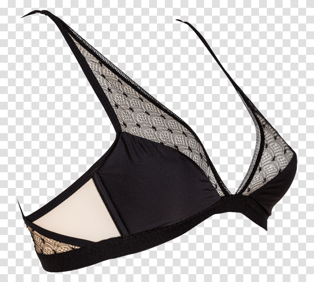 Black Padded Bra Judith Lingerie Bra From Side, Clothing, Apparel, Underwear, Panties Transparent Png