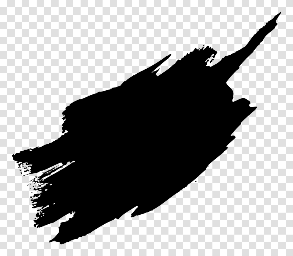 Black Paint Brush Stroke Vector Clipart, Gray, World Of Warcraft Transparent Png