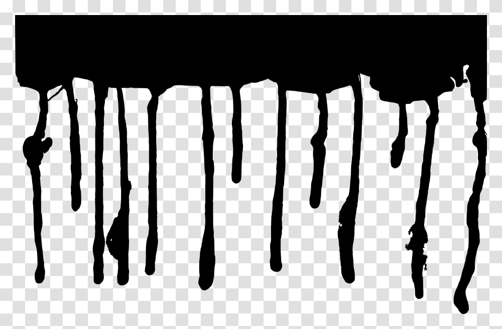 Black Paint Dripping, Silhouette, Stencil, Handwriting Transparent Png