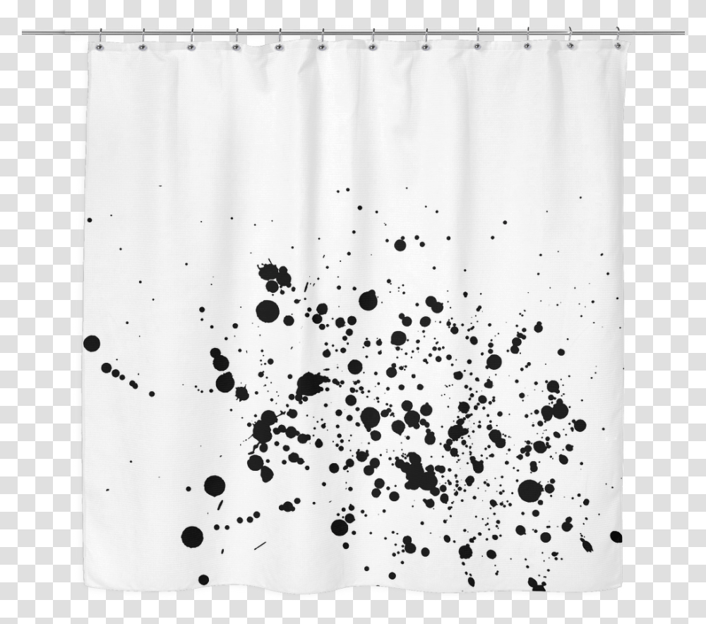 Black Paint Splatter Shower Curtain Black Paint Splatter, Rug, Honey Bee, Insect, Invertebrate Transparent Png