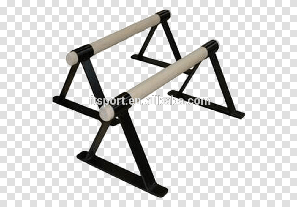 Black Painted Gymnasticgym Parallettes Handstand Calisthenics Parallettes, Bow, Chair, Furniture, Hurdle Transparent Png