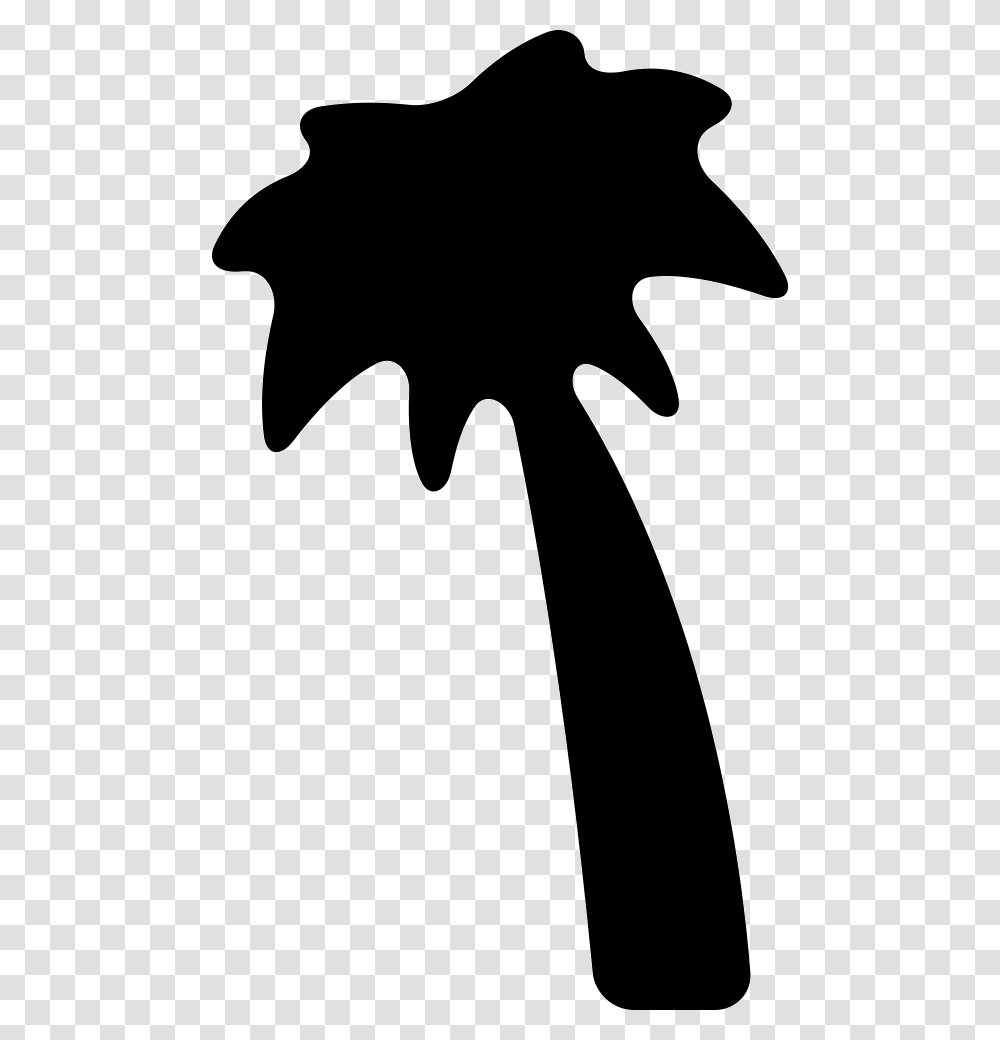 Black Palm Tree, Silhouette, Axe, Tool, Stencil Transparent Png