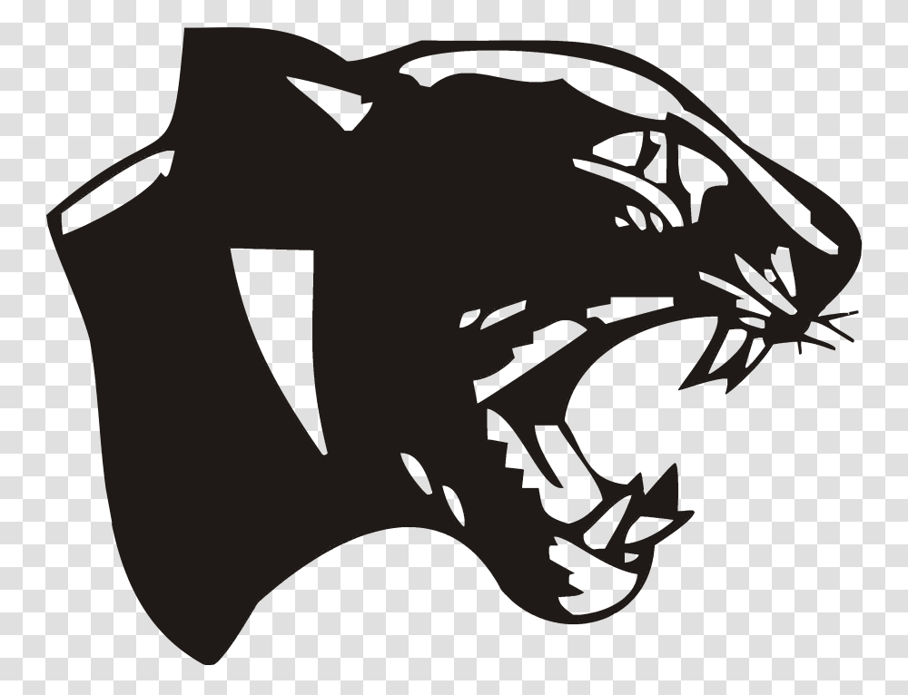 Black Panther Black Panther Logo Cat, Stencil, Statue, Sculpture Transparent Png