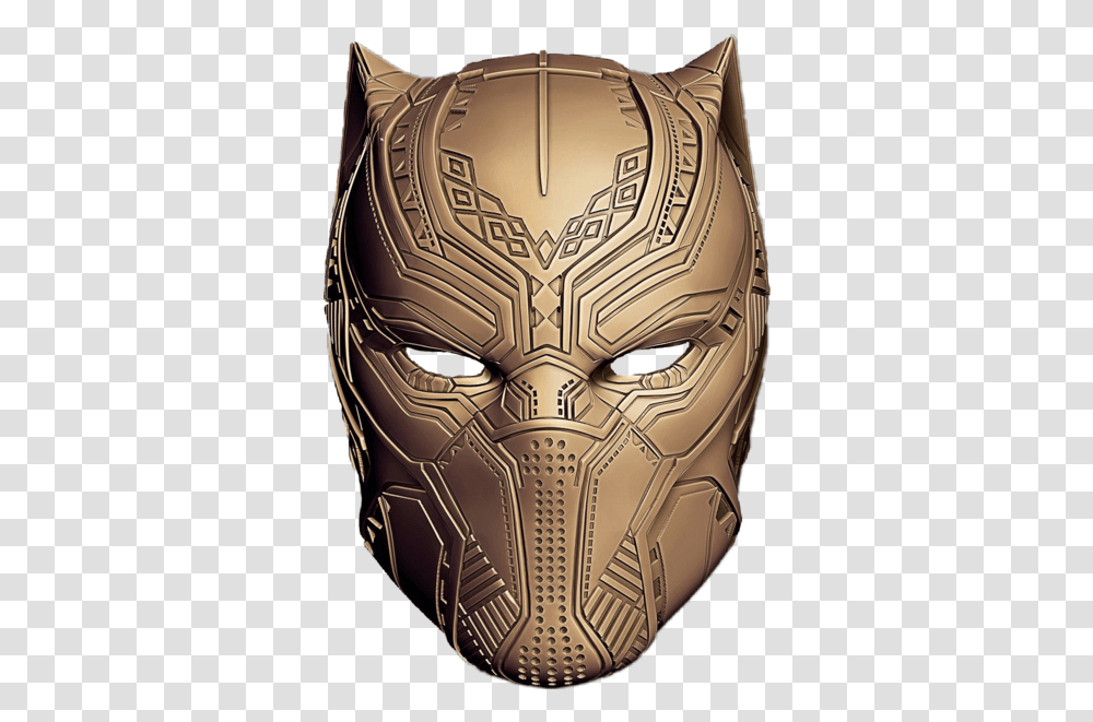 Black Panther Gold Custom Mask Black Panther Gold Mask, Wristwatch, Helmet, Clothing, Apparel Transparent Png