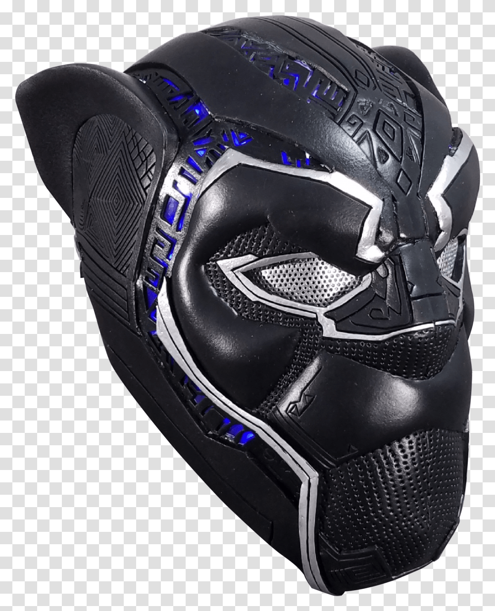 Black Panther Helmet Black Panther Helmet Pattern, Apparel, Crash Helmet, Footwear Transparent Png