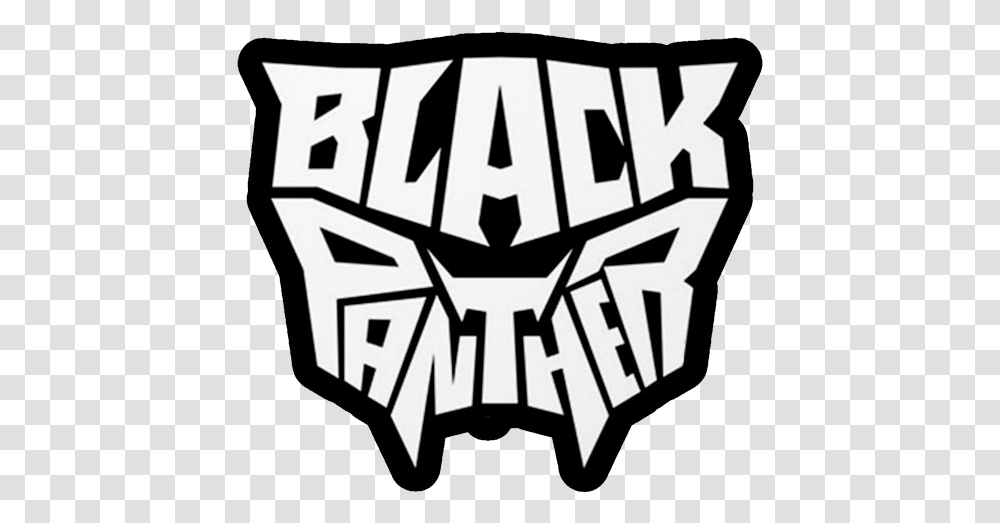 Black Panther Illustration, Symbol, Text, Stencil, Logo Transparent Png