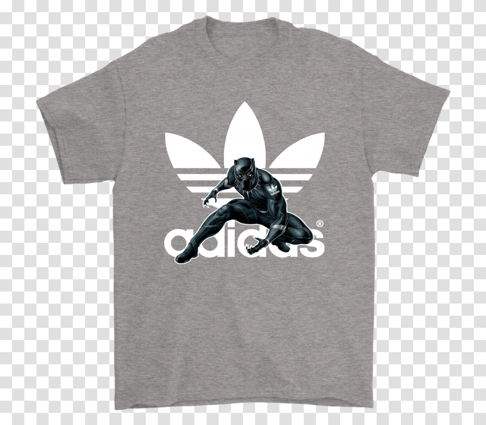 Black Panther Impossible Is Nothing Adidas Logo Mashup Mens Adidas Black Hoodie, Clothing, Apparel, T-Shirt, Person Transparent Png