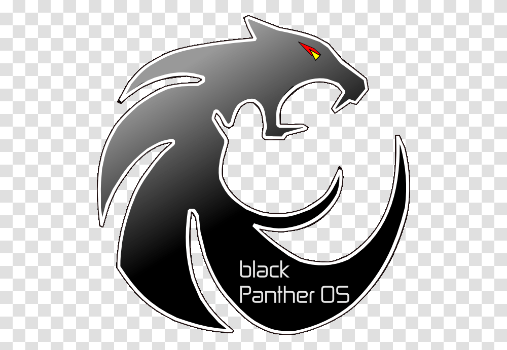Black Panther Logo Animal, Stencil, Label Transparent Png