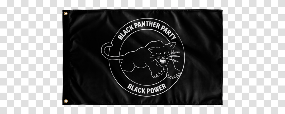 Black Panther Party For Defense Flag Slowdown Move Over Flag, Person, Text, Symbol, Label Transparent Png