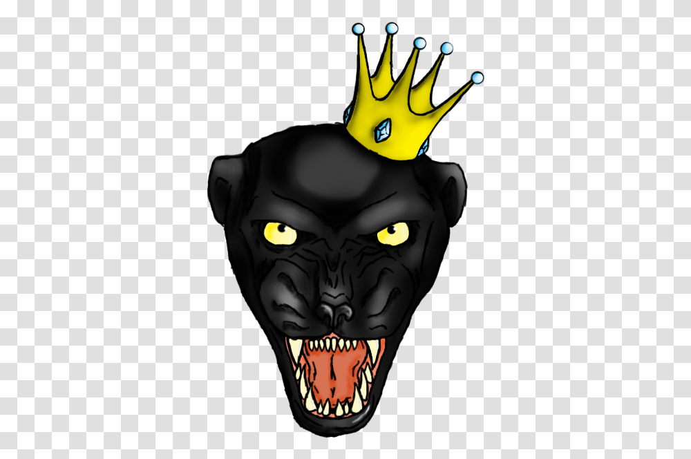 Black Panther With Crown Art, Mammal, Animal, Wildlife, Jaguar Transparent Png