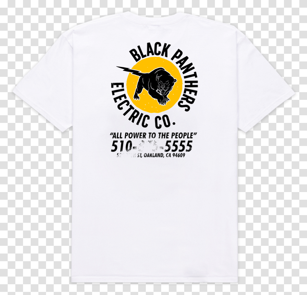 Black Panthers Electric Co, Apparel, T-Shirt Transparent Png