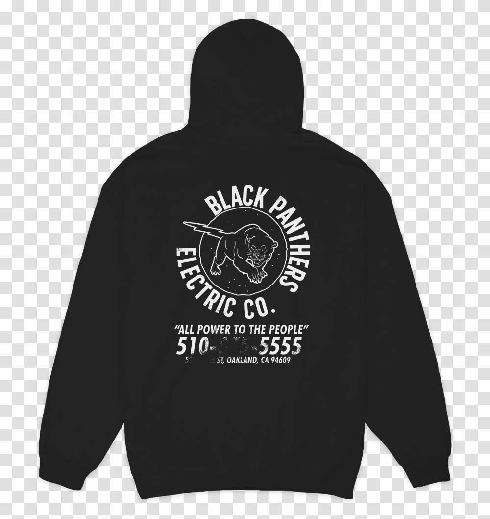 Black Panthers Electric Co Hoodie, Apparel, Sweatshirt, Sweater Transparent Png