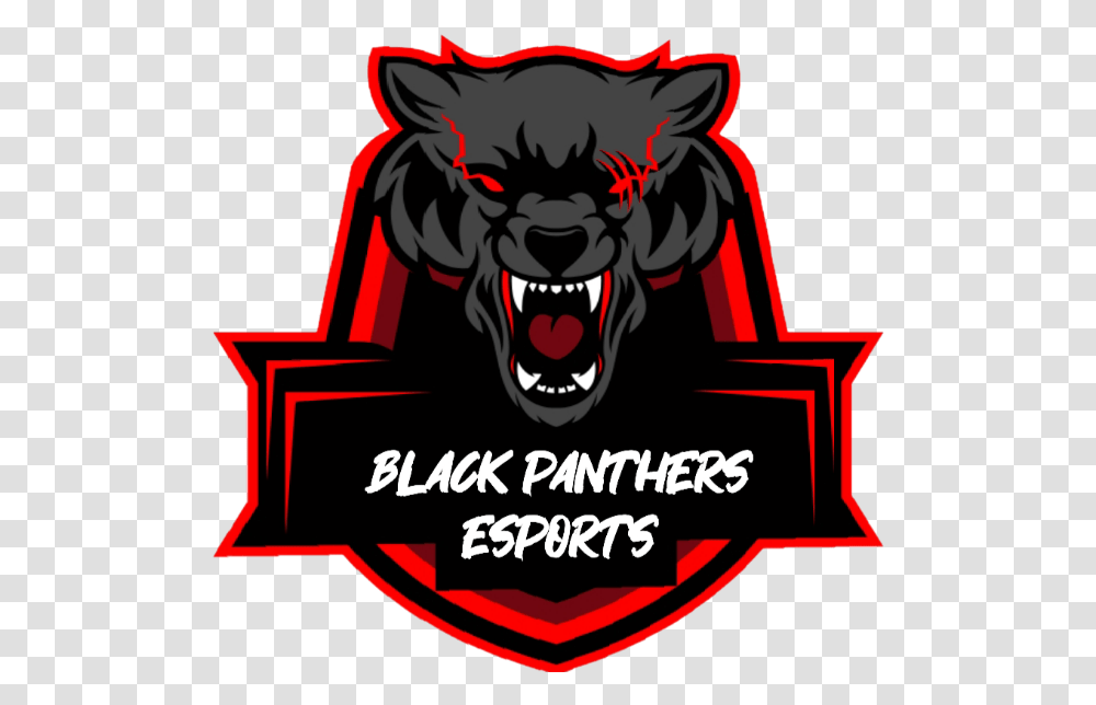 Black Panthers Esports Ps4 Efa Proclubs Mahin Gaming Free Fire, Symbol, Logo, Trademark, Furniture Transparent Png