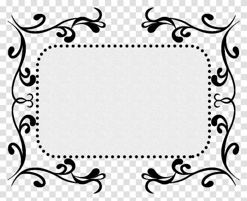 Black Pattern Texture Border Decorative And Psd Circle Border Psd Black And White, Rug, Meal, Food, Dish Transparent Png