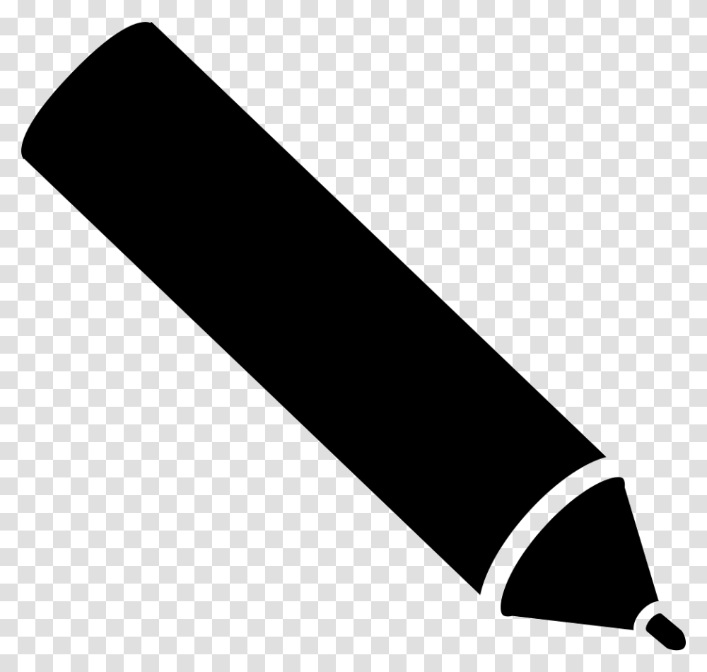 Black Pen Icono Plumon, Weapon, Weaponry, Ammunition Transparent Png