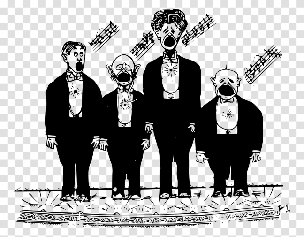 Black People Singing Clipart Male Choir Clip Art, Gray, World Of Warcraft Transparent Png