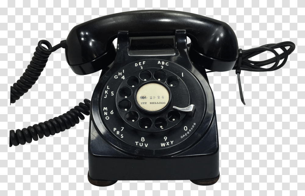 Black Phone Telephone, Electronics, Camera, Dial Telephone, Wristwatch Transparent Png