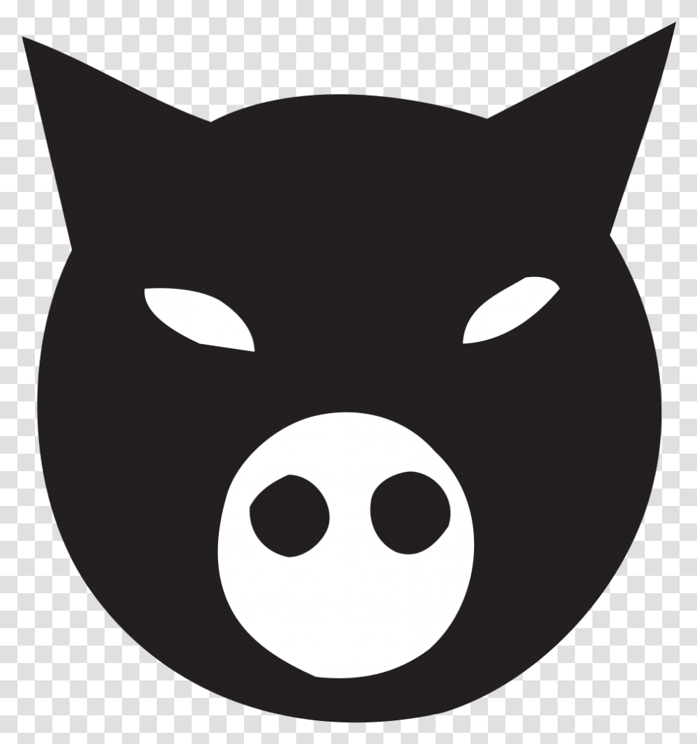 Black Pig Face Svg Clip Arts Black Pig Images Cartoon, Mask, Disk Transparent Png