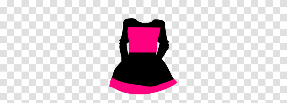 Black Pink Dress Clip Art, Logo, Trademark Transparent Png