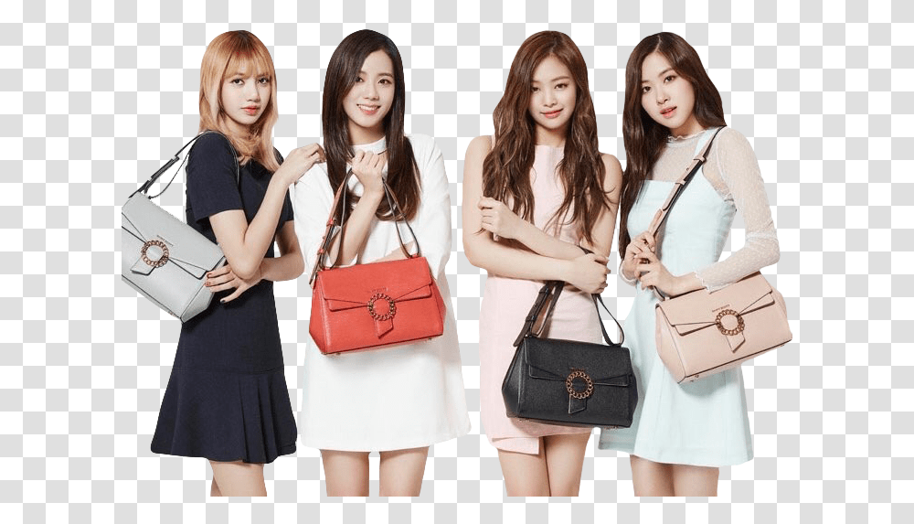 Black Pink Dress Up, Person, Human, Handbag, Accessories Transparent Png