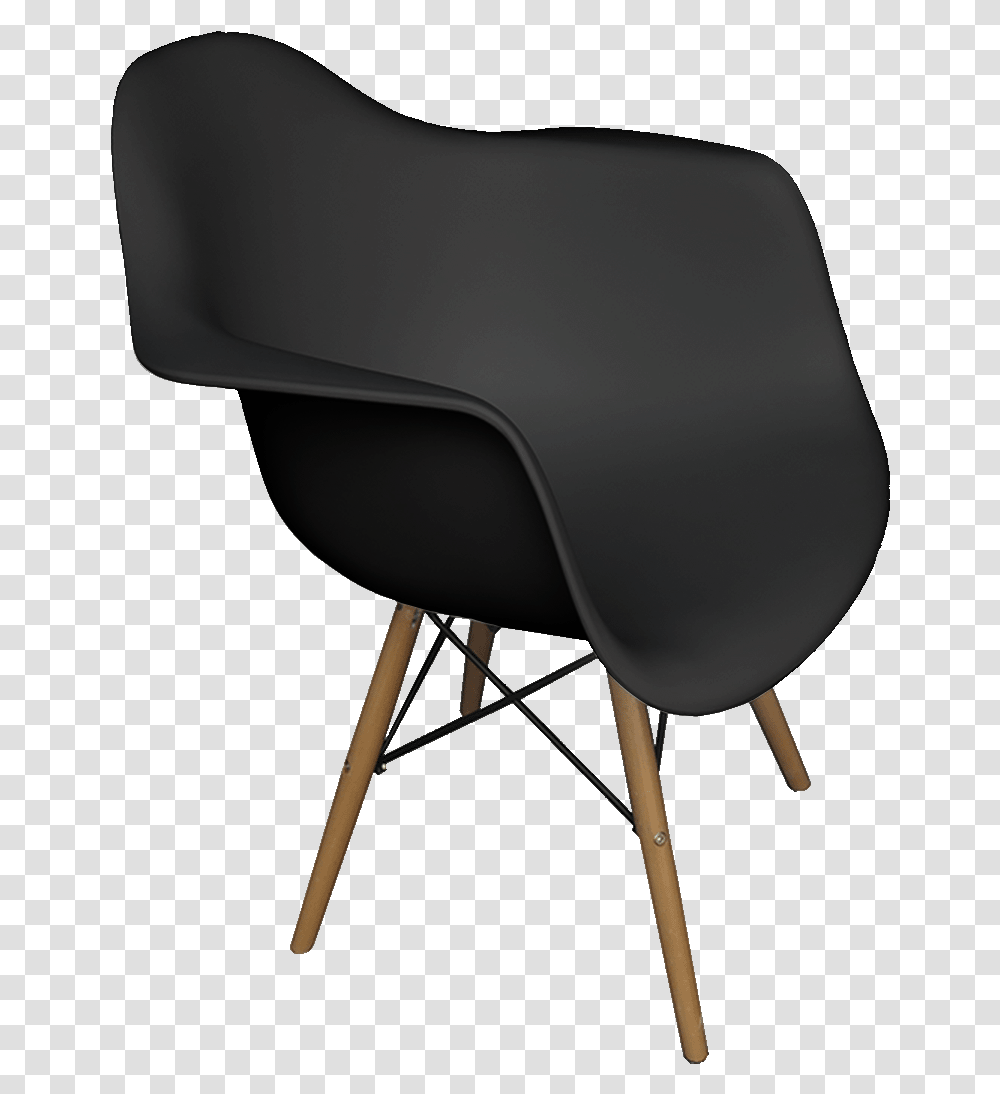 Black Plastic Armchair Black Eames Chair Armchair Chair, Furniture, Apparel, Helmet Transparent Png