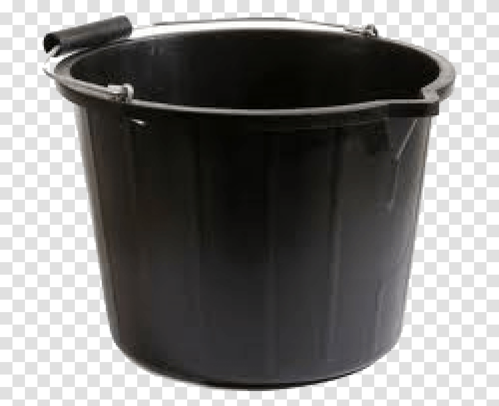 Black Plastic Bucket Picture Black Bucket, Jacuzzi, Tub, Hot Tub Transparent Png