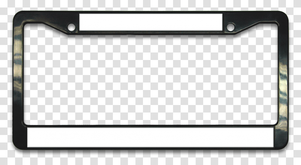 Black Plastic License Plate Frame License Plate Frame, Screen, Electronics, Monitor, Display Transparent Png
