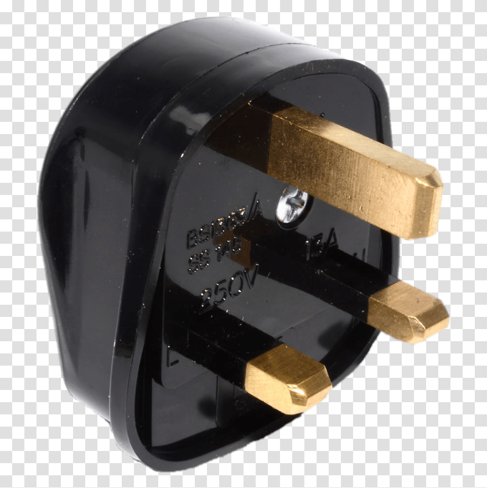 Black Plug Ac Power Plugs And Sockets, Helmet, Apparel, Adapter Transparent Png