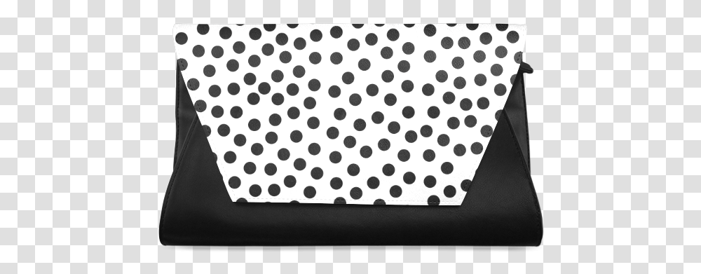 Black Polka Dot Design Clutch Bag Hd Dots, Texture, Rug, Lighting, Stage Transparent Png