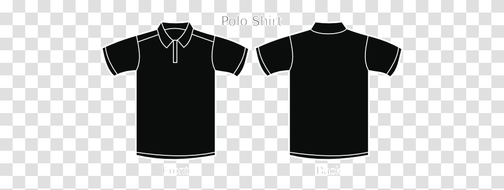 Black Polo Shirt Clip Art, Apparel, T-Shirt, Stencil Transparent Png