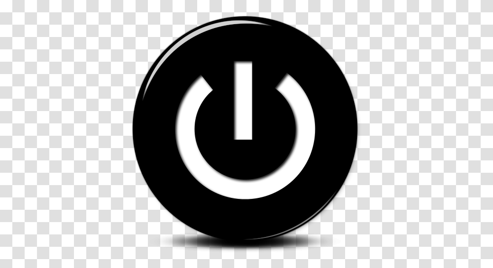 Black Power Button Icon Dot, Text, Alphabet, Number, Symbol Transparent Png
