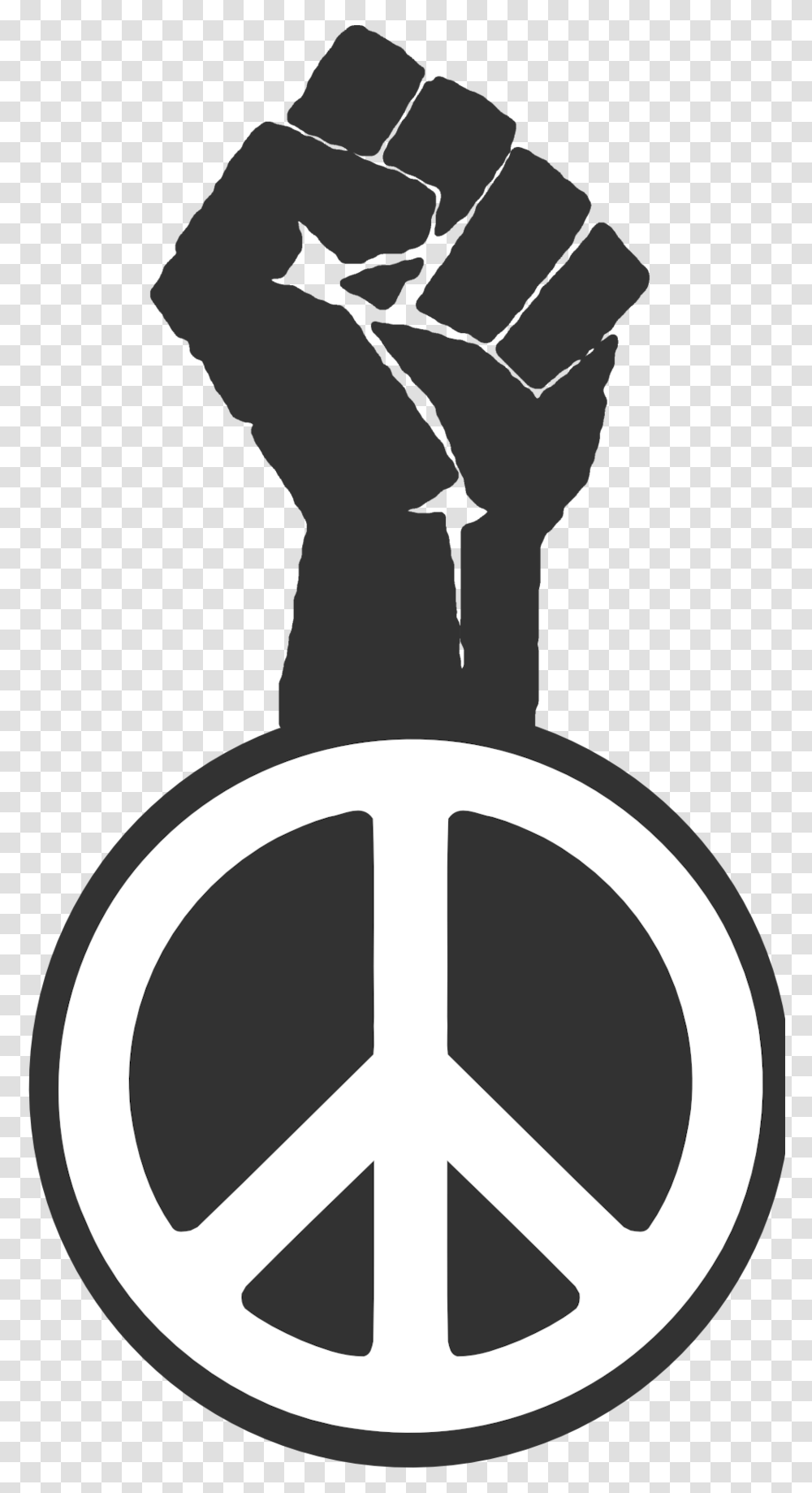 Black Power Collection Clip Peace Sign With Fist, Hand, Stencil, Lighting Transparent Png