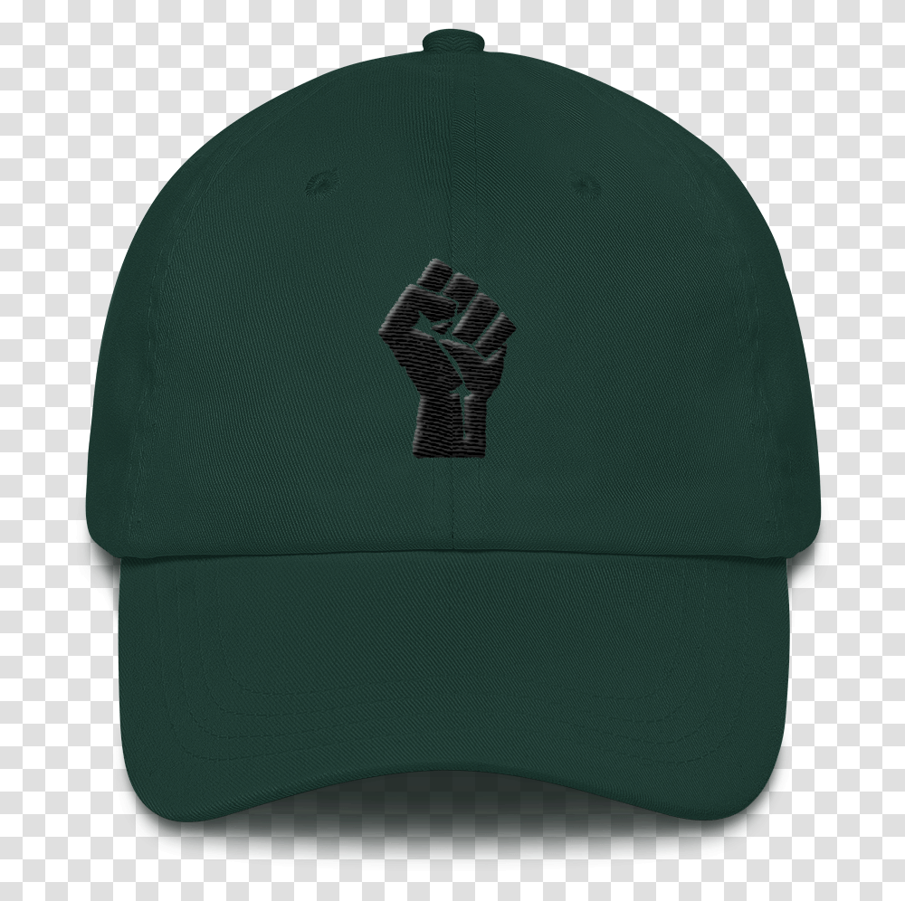 Black Power Fist Dad Hat - Conscious Trap Apparel Baseball Cap, Clothing, Swimwear, Hand, Swimming Cap Transparent Png