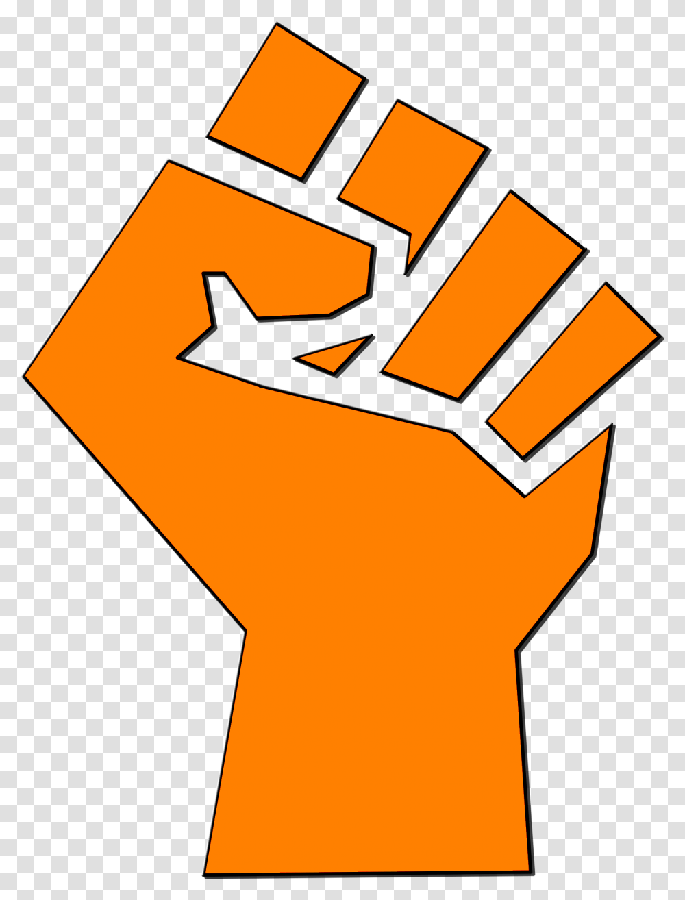 Black Power Fist, Hand, Cross Transparent Png