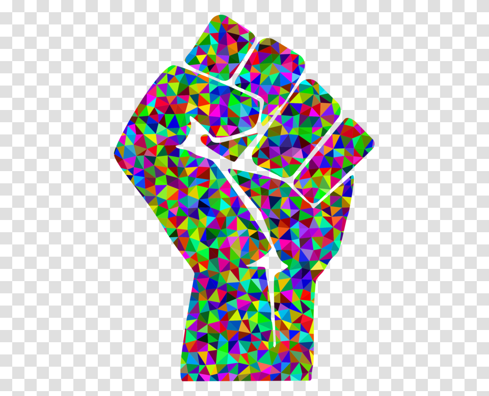 Black Power Raised Fist Logo Black Panther Party, Hand, Light, Heart Transparent Png