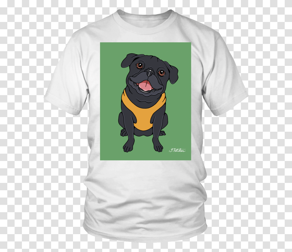 Black Pug Dog T Shirt Best Offensive Lineman Football Shirts, Apparel, T-Shirt, Pet Transparent Png