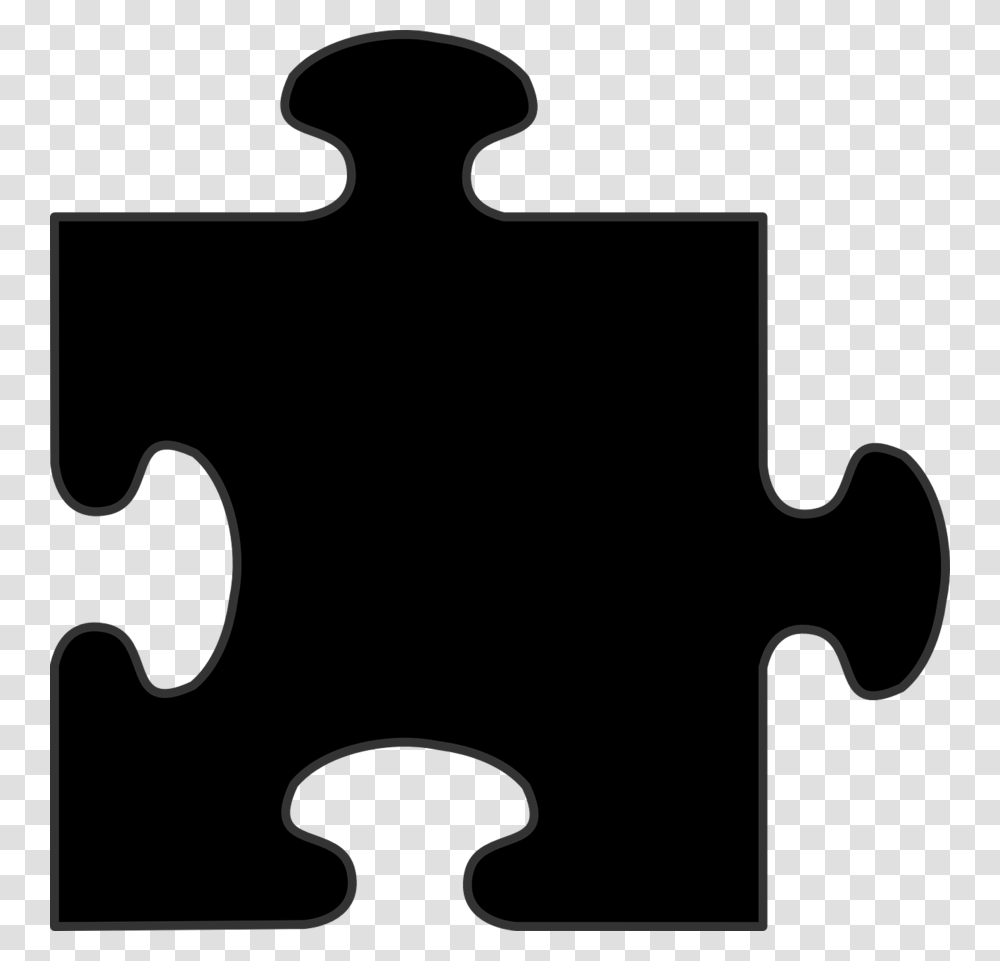 Black Puzzle Piece Clipart Jigsaw Puzzles Clip Black Puzzle Piece, Game, Cross Transparent Png