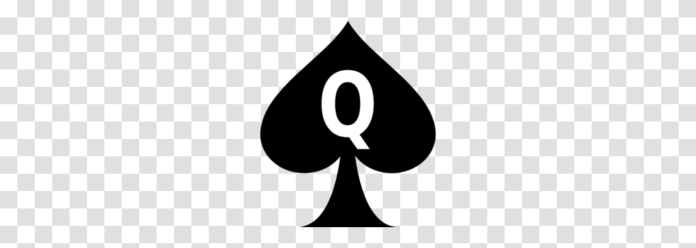 Black Queen Of Spades Clip Art, Number, Alphabet Transparent Png