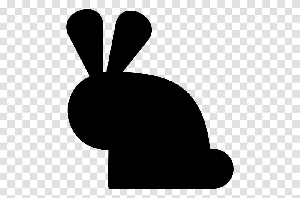 Black Rabbit Svg Clip Arts, Silhouette, Shovel, Tool, Stencil Transparent Png