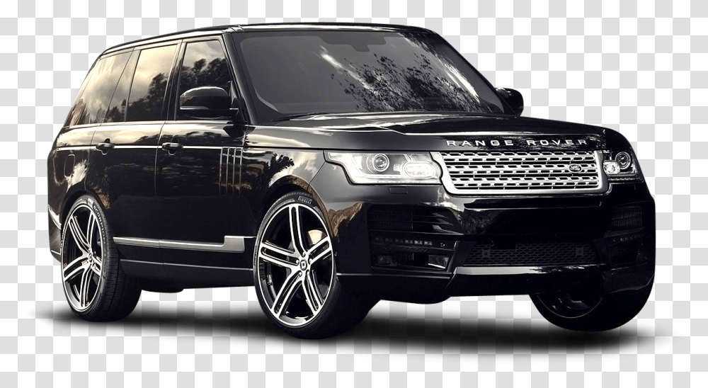 Black Range Rover Range Rover Car, Vehicle, Transportation, Automobile, Suv Transparent Png