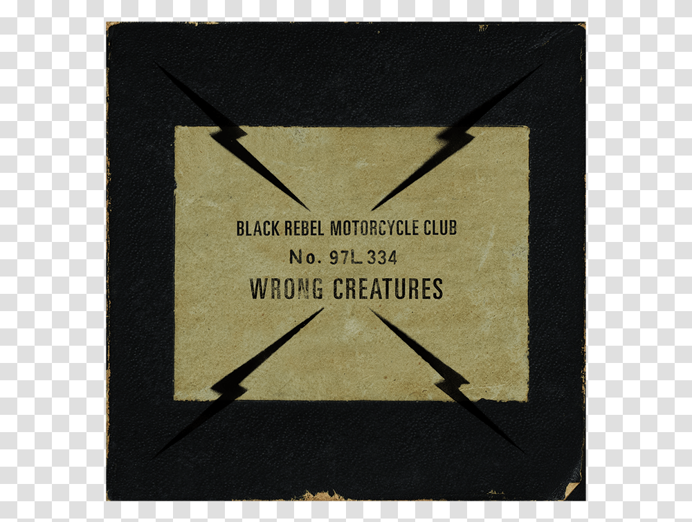 Black Rebel Motorcycle Club Wrong Creatures, Label, Word, Paper Transparent Png