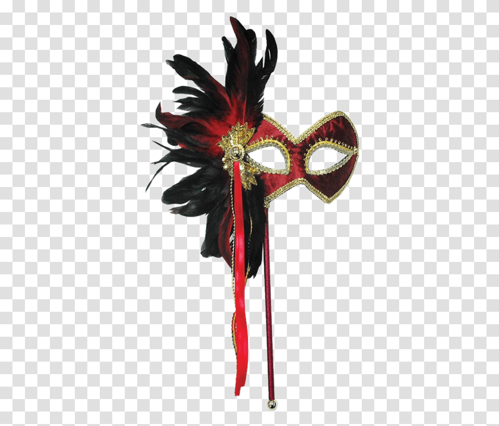 Black Red And Gold Masquerade Mask, Pillow, Cushion, Costume Transparent Png