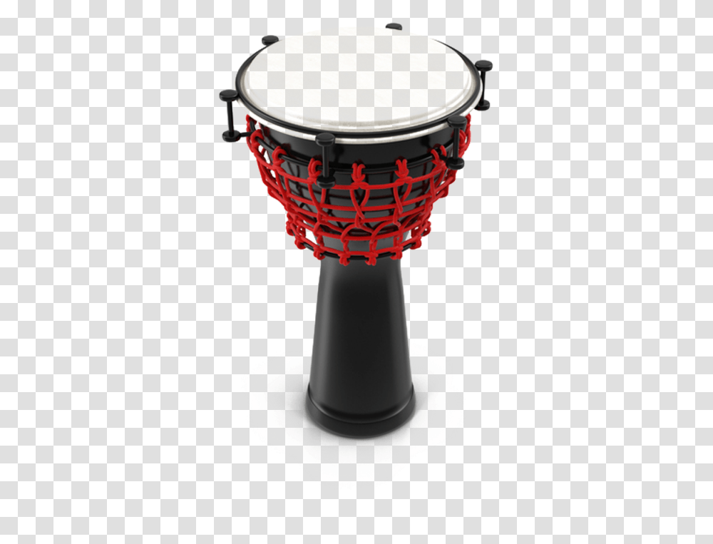 Black Red And White Percussion Image Djembe, Drum, Musical Instrument, Lamp, Kettledrum Transparent Png