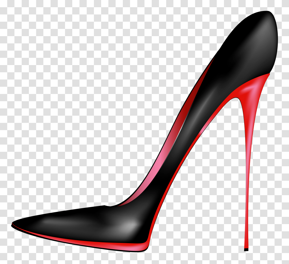 Black Red High Heels Clip Art, Apparel, Shoe, Footwear Transparent Png