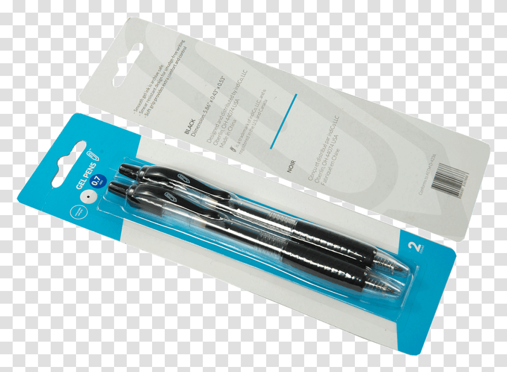 Black Retractable Gel Pens 2pk Calligraphy, Tool, Fountain Pen Transparent Png