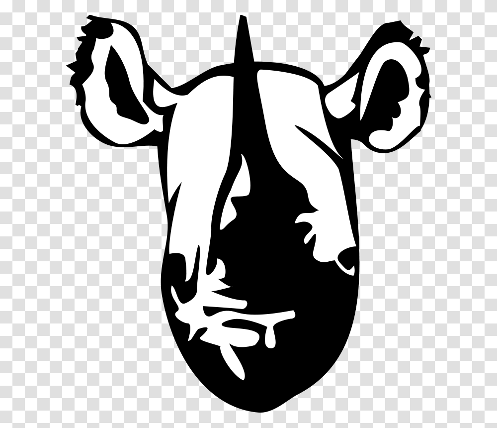 Black Rhino, Animals, Stencil, Silhouette Transparent Png