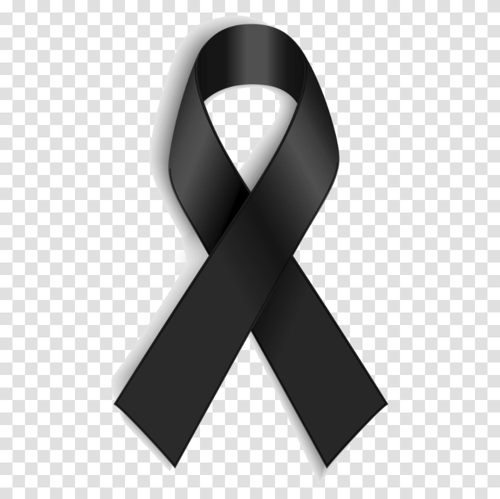Black Ribbon Awareness Ribbon Mourning White Ribbon Black Ribbon Rip Sign, Wristwatch, Accessories, Accessory, Belt Transparent Png