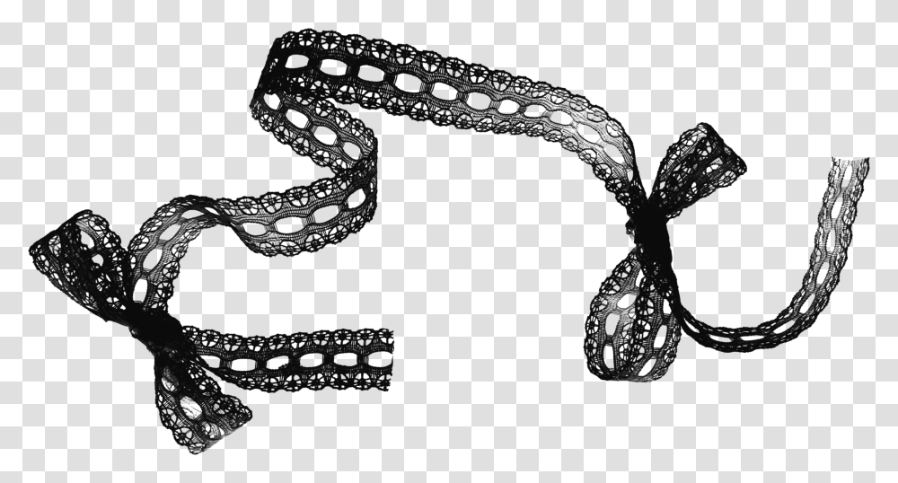 Black Ribbon Lace Clip Art, Cross, Stencil Transparent Png