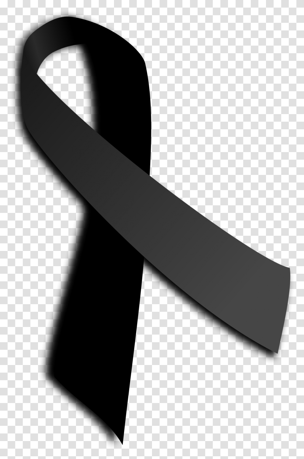 Black Ribbon Sign Of Someone Died, Face, Weapon, Weaponry, Portrait Transparent Png