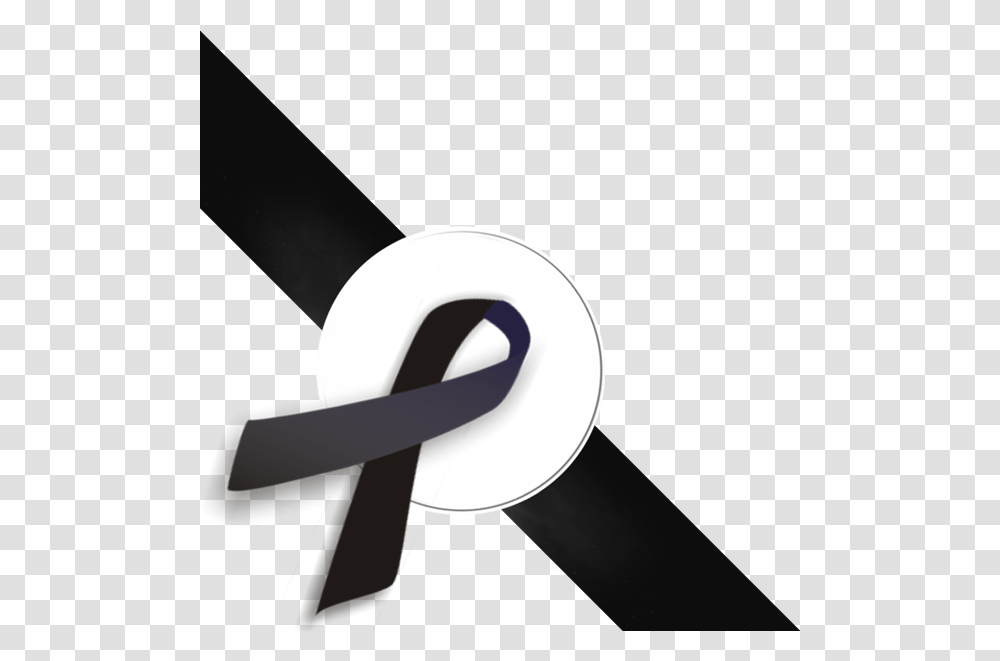 Black Ribbon Under Left Black Ribbon Mourning Transparent Png